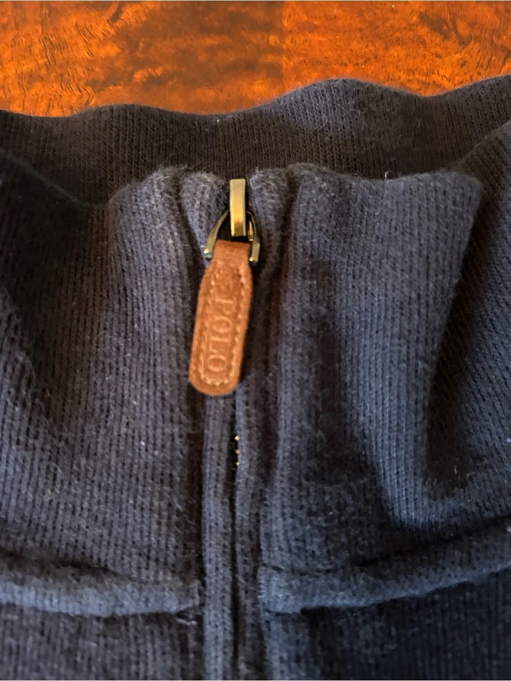 Polo Ralph Lauren Estate Rib‎ Quarter Zip Pullover Sweater 3XB Mens Navy